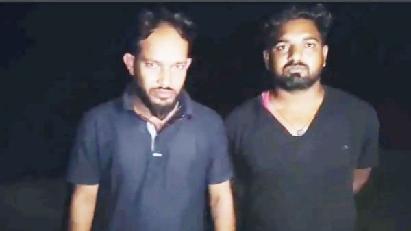 देर रात छापेमारी, सेल्समैन  सहित दो साथी गिरफ्तार