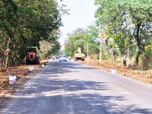 राजनांदगांव से मानपुर के बीच डोंगरगांव तक चल रहा चौड़ीकरण