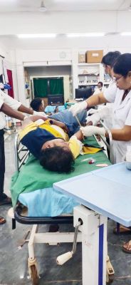 बाइकें भिड़ीं, 2 युवक जख्मी