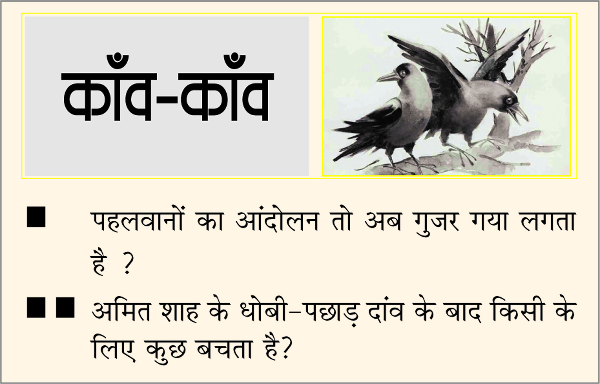 दैनिक 'छत्तीसगढ़' का काँव-काँव, 8 जून