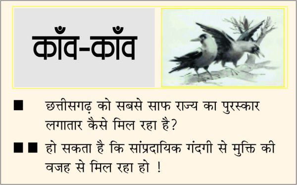 दैनिक 'छत्तीसगढ़' का काँव-काँव, 20 नवंबर