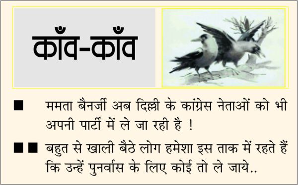 दैनिक 'छत्तीसगढ़' का काँव-काँव, 23 नवंबर