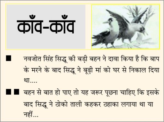 दैनिक 'छत्तीसगढ़' का काँव-काँव, 30 जनवरी