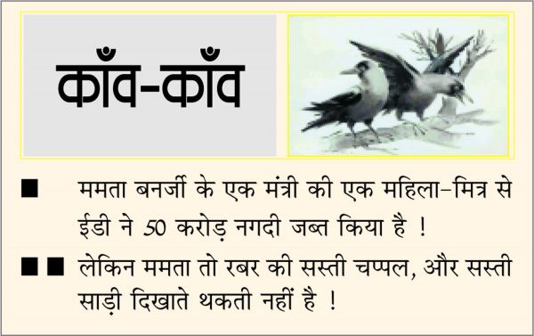 दैनिक 'छत्तीसगढ़' का काँव-काँव, 29 जुलाई 