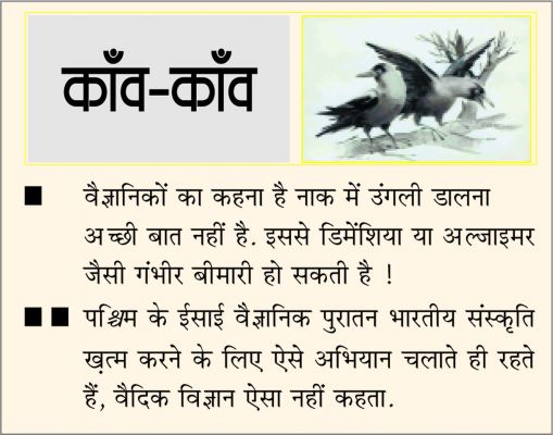 दैनिक 'छत्तीसगढ़' का काँव-काँव, 3 नवंबर