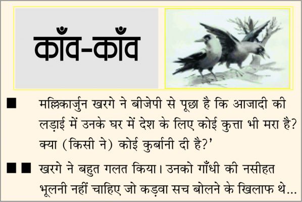 दैनिक 'छत्तीसगढ़' का काँव-काँव, 20 दिसंबर