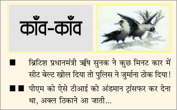 दैनिक 'छत्तीसगढ़' का काँव-काँव, 22 जनवरी