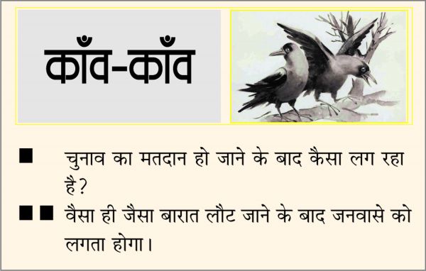 दैनिक 'छत्तीसगढ़' का काँव-काँव, 18 नवंबर