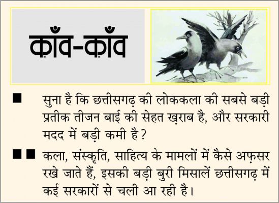 दैनिक 'छत्तीसगढ़' का काँव-काँव, 12 दिसंबर