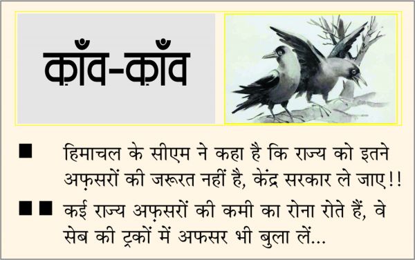 दैनिक 'छत्तीसगढ़' का काँव-काँव, 2 फरवरी