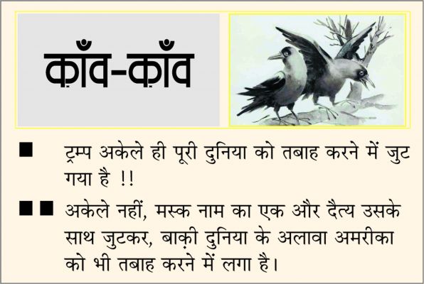 दैनिक 'छत्तीसगढ़' का काँव-काँव, 12 फरवरी