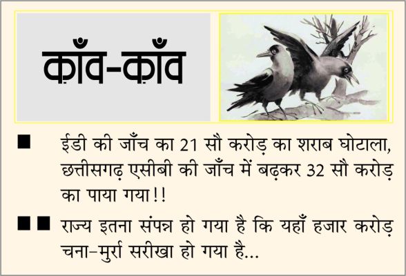 दैनिक 'छत्तीसगढ़' का काँव-काँव, 8 जुलाई 2025