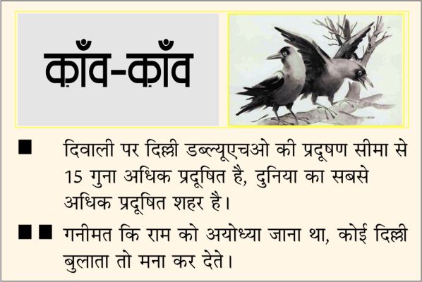 दैनिक 'छत्तीसगढ़' का काँव-काँव, 22 अक्टूबर 2025