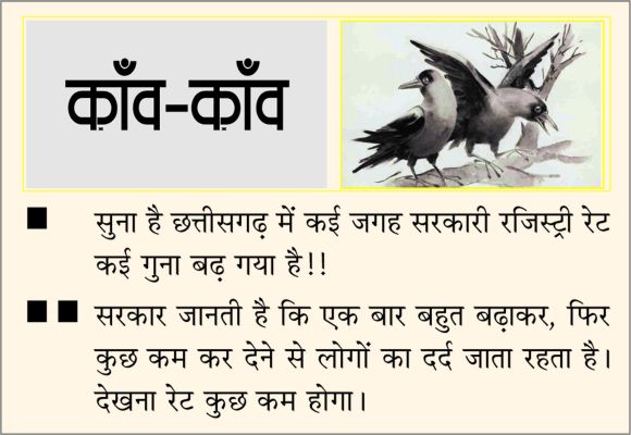 दैनिक 'छत्तीसगढ़' का काँव-काँव, 25 नवंबर 2025
