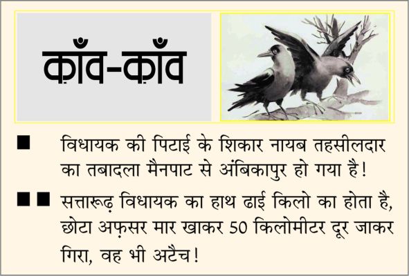 दैनिक 'छत्तीसगढ़' का काँव-काँव, 6 जून 2026