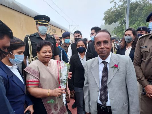राज्यपाल के अंबिकापुर प्रवास पर भव्य स्वागत