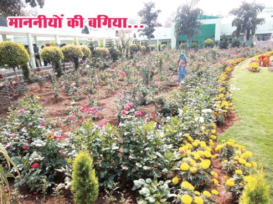 विधानसभा परिसर का गार्डन