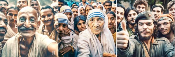 गाँधी सेल्फी लेते तो कैसे दिखते ?
