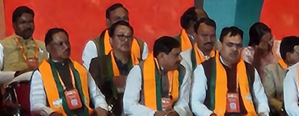 छत्तीसगढ़ के मुख्यमंत्री विष्णुदेव साय आज  नई दिल्ली के भारत मंडपम, में भारतीय जनता पार्टी के राष्ट्रीय अधिवेशन में शामिल हुए।